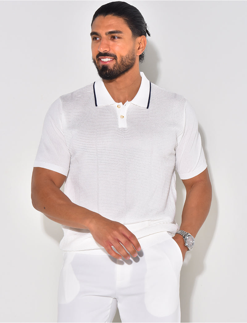 Polo texturé