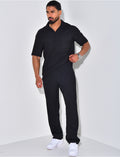 Ensemble pantalon et polo texturé