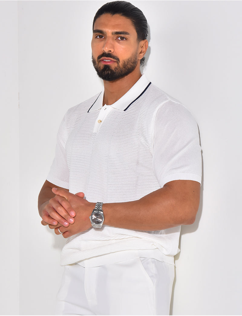 Polo texturé
