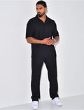 Ensemble pantalon et polo texturé