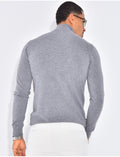 Pull à col zippé