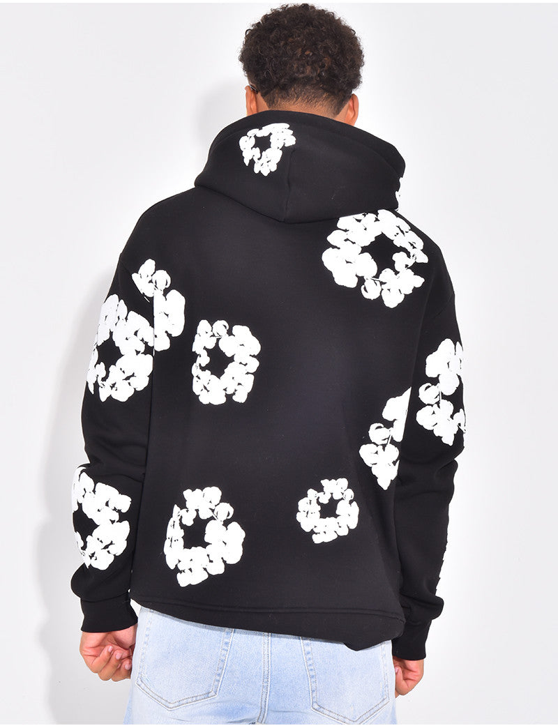 Pull à fleurs