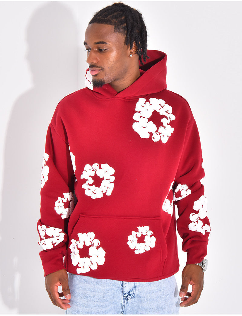 Pull à fleurs
