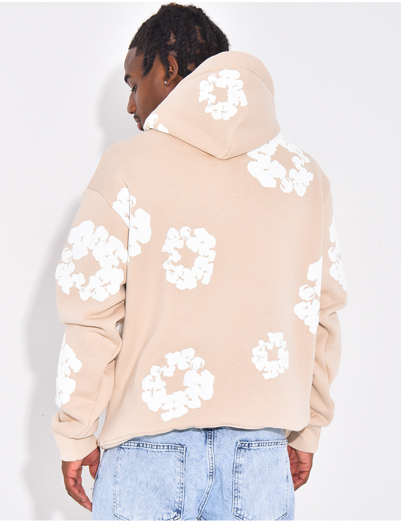 Pull à fleurs