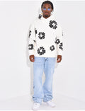 Pull à fleurs