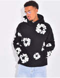 Pull à fleurs