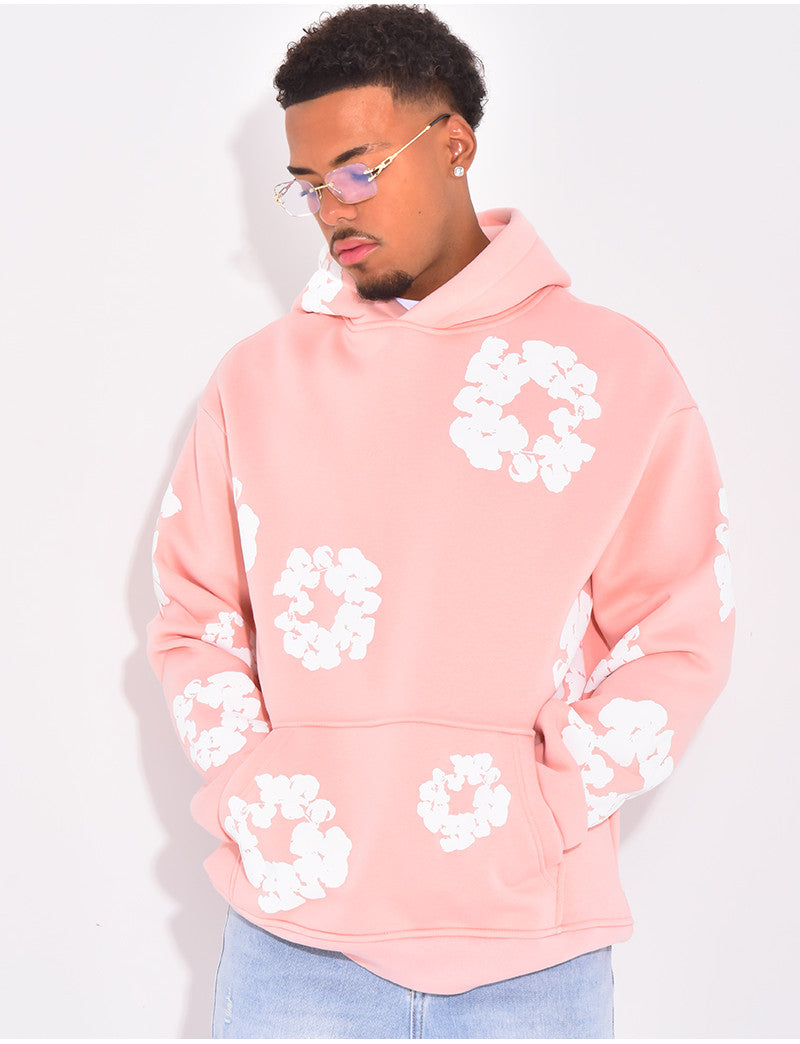 Pull à fleurs