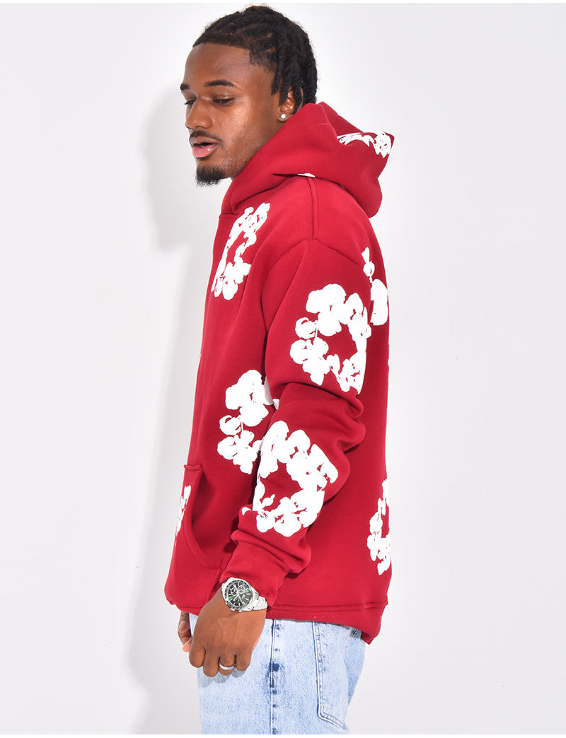 Pull à fleurs