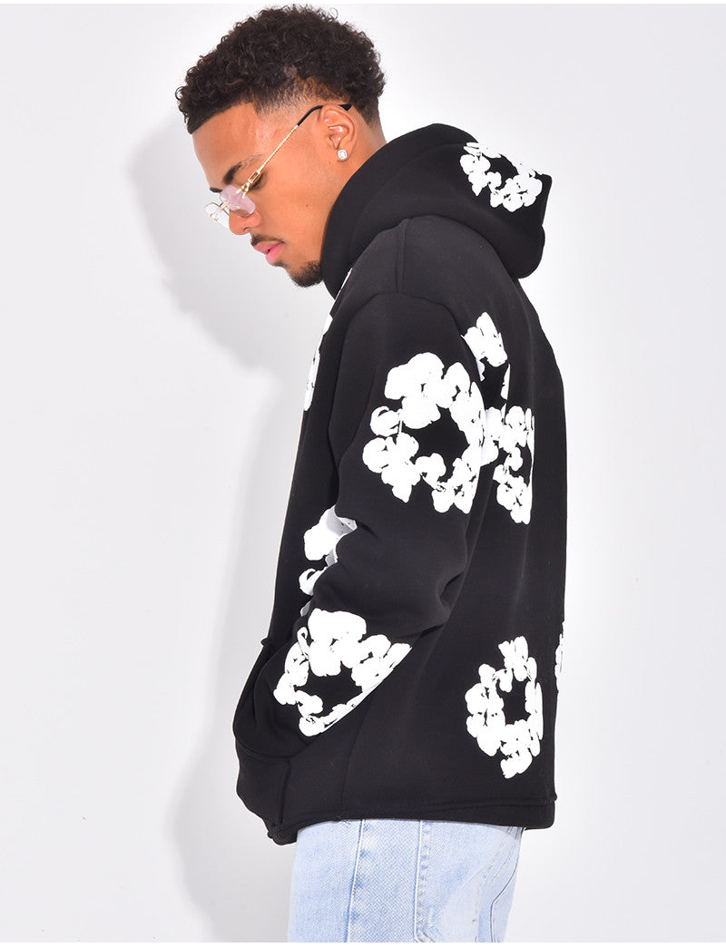 Pull à fleurs