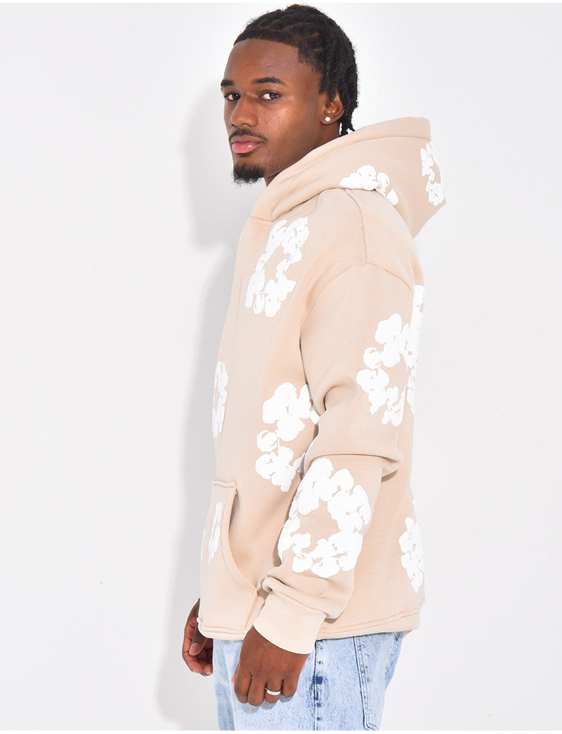 Pull à fleurs