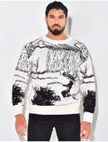 Pull à motifs