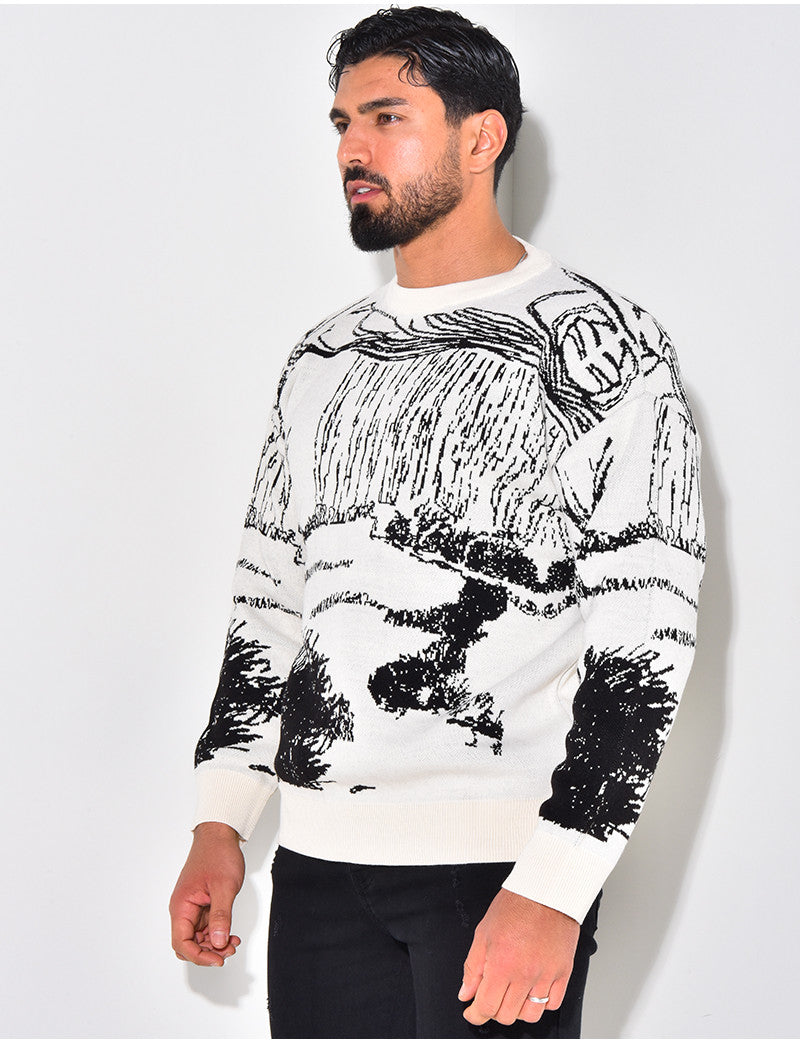 Pull à motifs