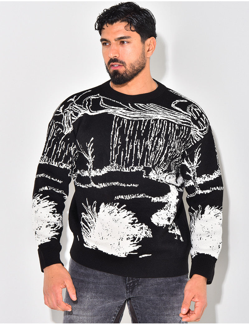 Pull à motifs