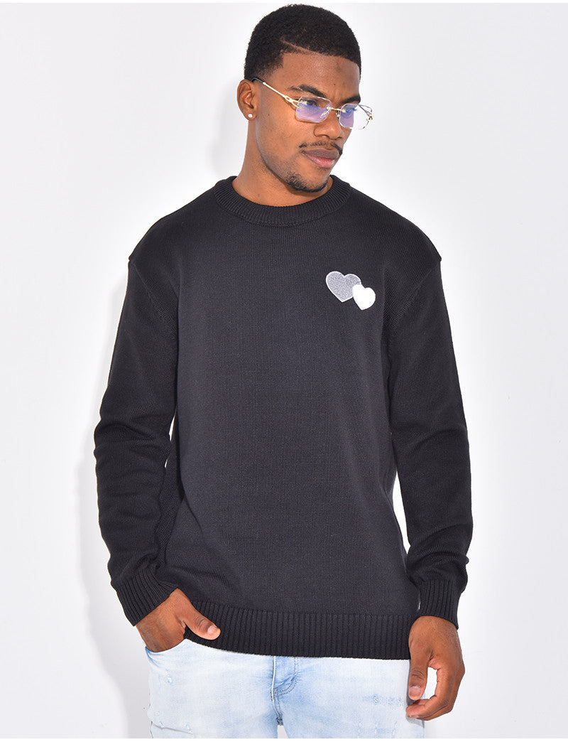 Pull avec des coeurs