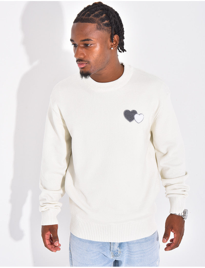 Pull avec des coeurs