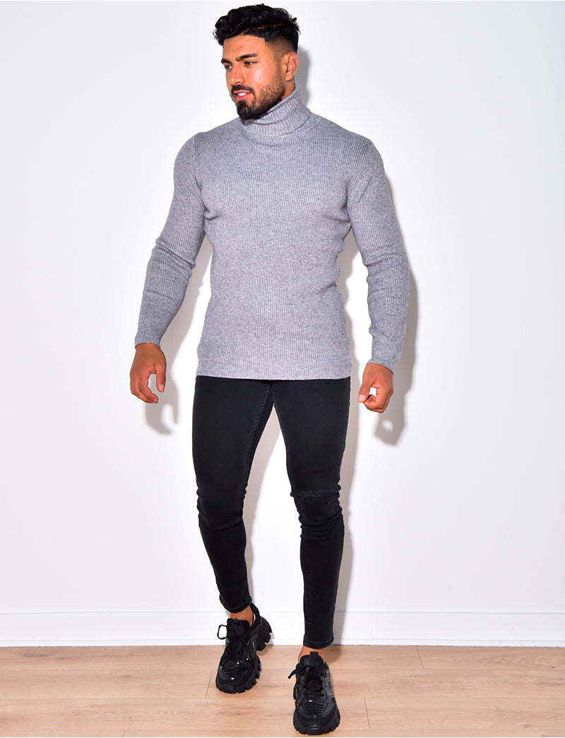 Pull col roulé basic