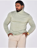 Pull col roulé
