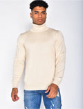 Pull col roulé