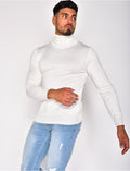 Pull col roulé