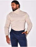 Pull col roulé