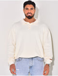 Pull doux avec col à boutons