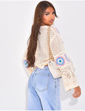 Pull en crochet à motifs
