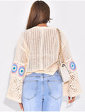 Pull en crochet à motifs