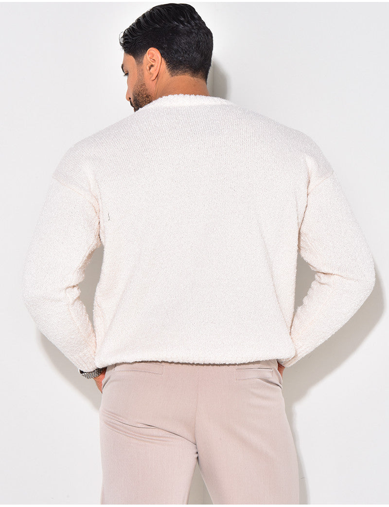 Pull en laine à col rond
