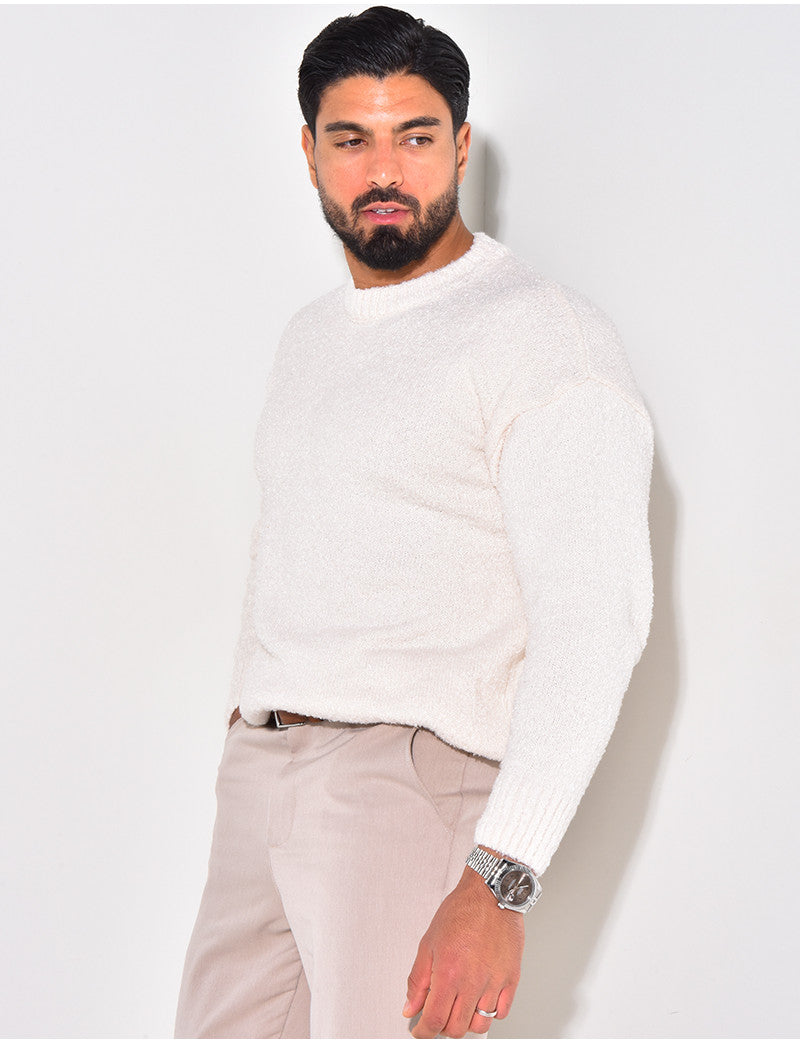 Pull en laine à col rond