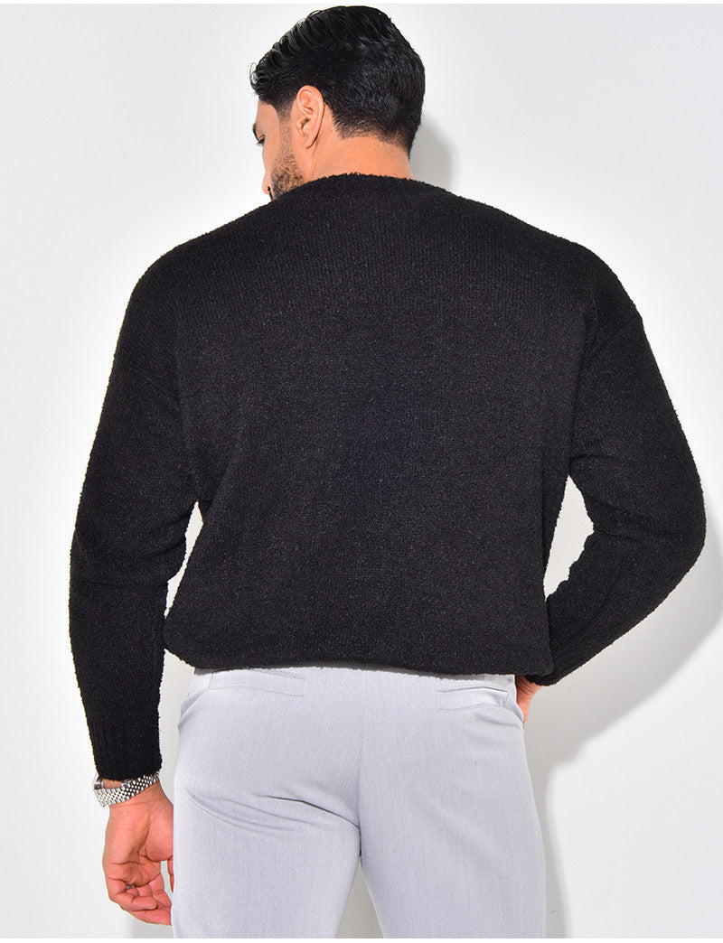 Pull en laine à col rond