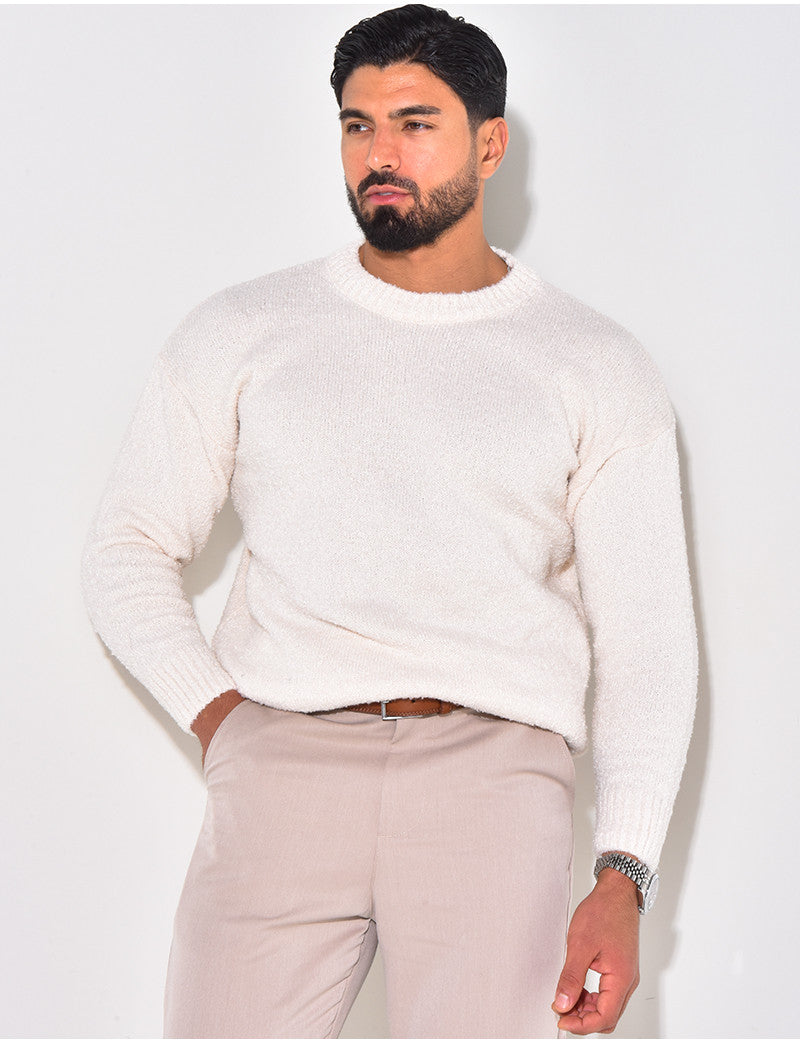 Pull en laine à col rond