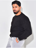 Pull en laine à col rond