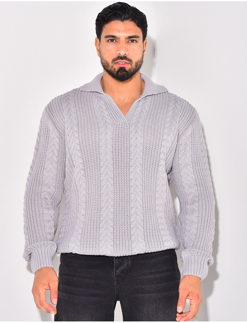 Pull en laine à col