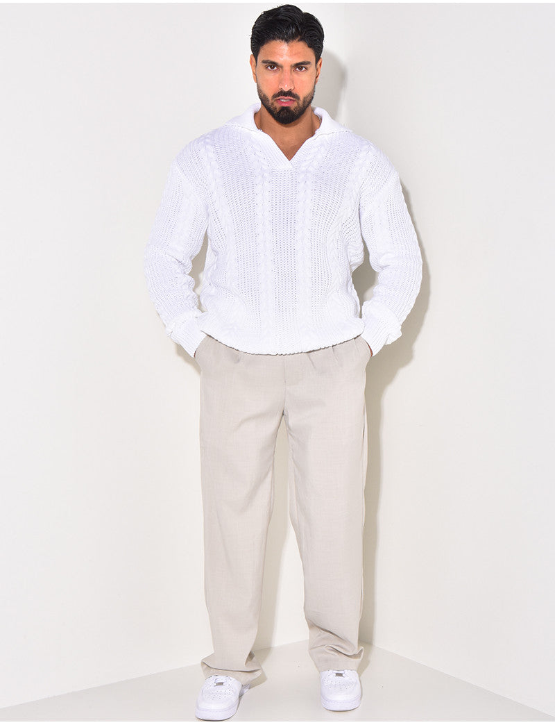 Pull en laine à col