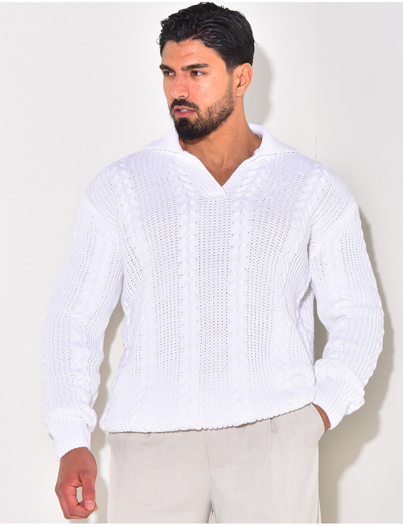 Pull en laine à col
