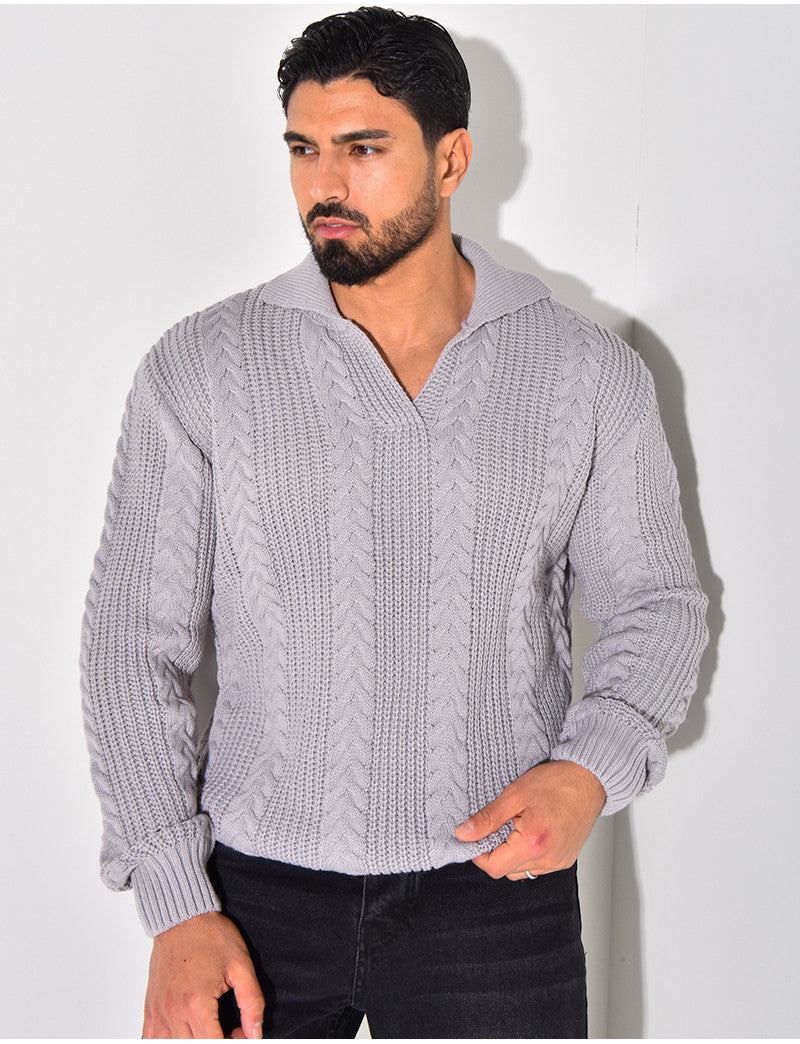 Pull en laine à col