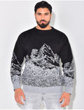 Pull en laine à motifs