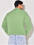 Pull en laine avec col à boutons