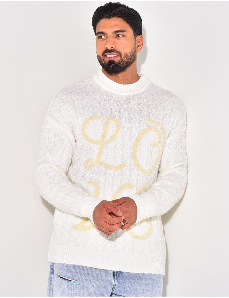 Pull en laine "Love"