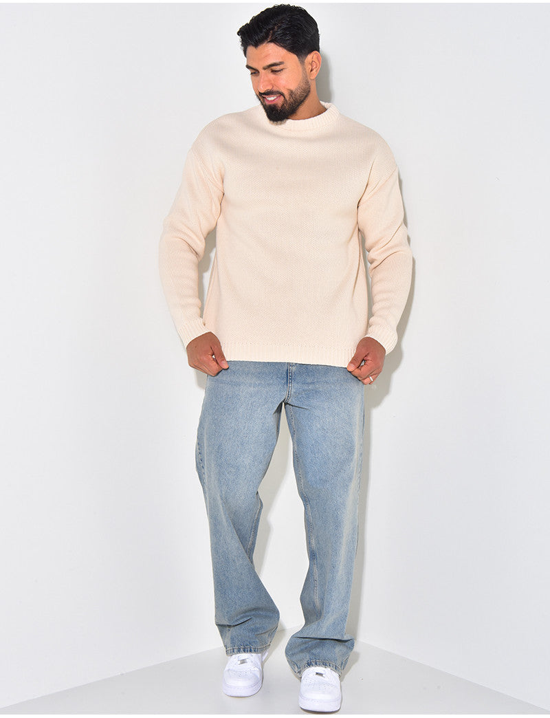 Pull en laine uni