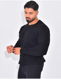 Pull en maille col rond