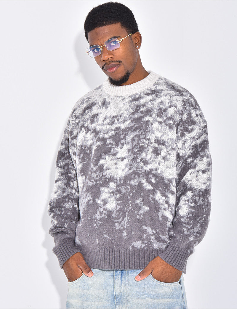 Pull épais à motifs