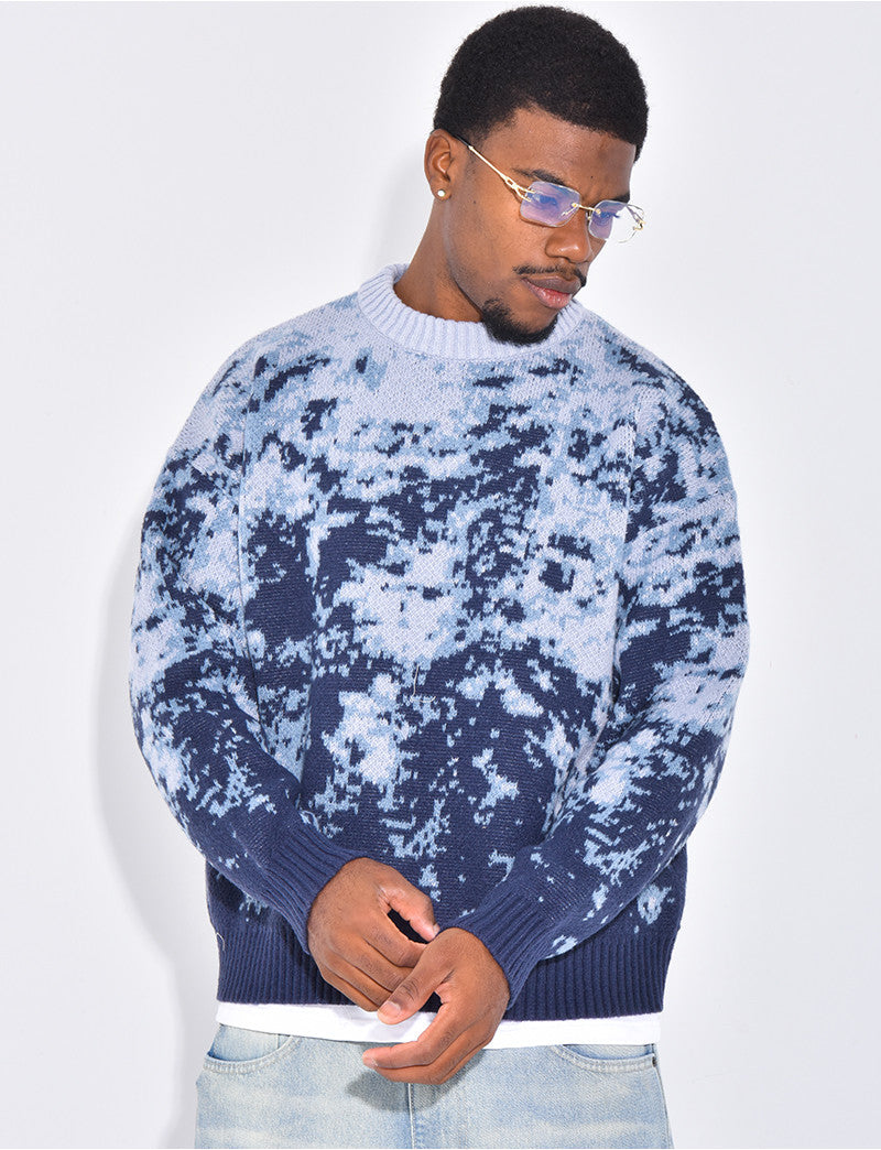 Pull épais à motifs