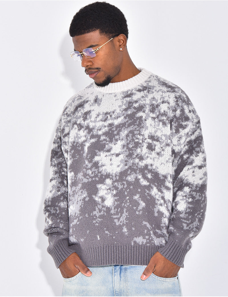 Pull épais à motifs
