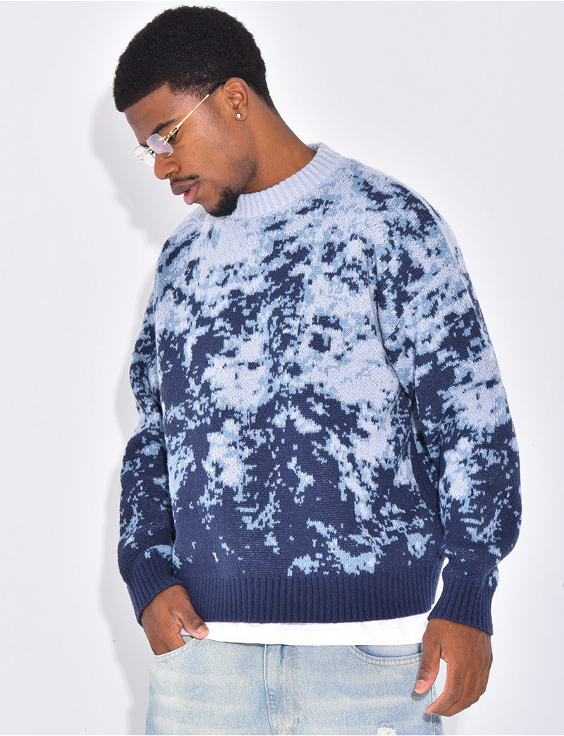 Pull épais à motifs
