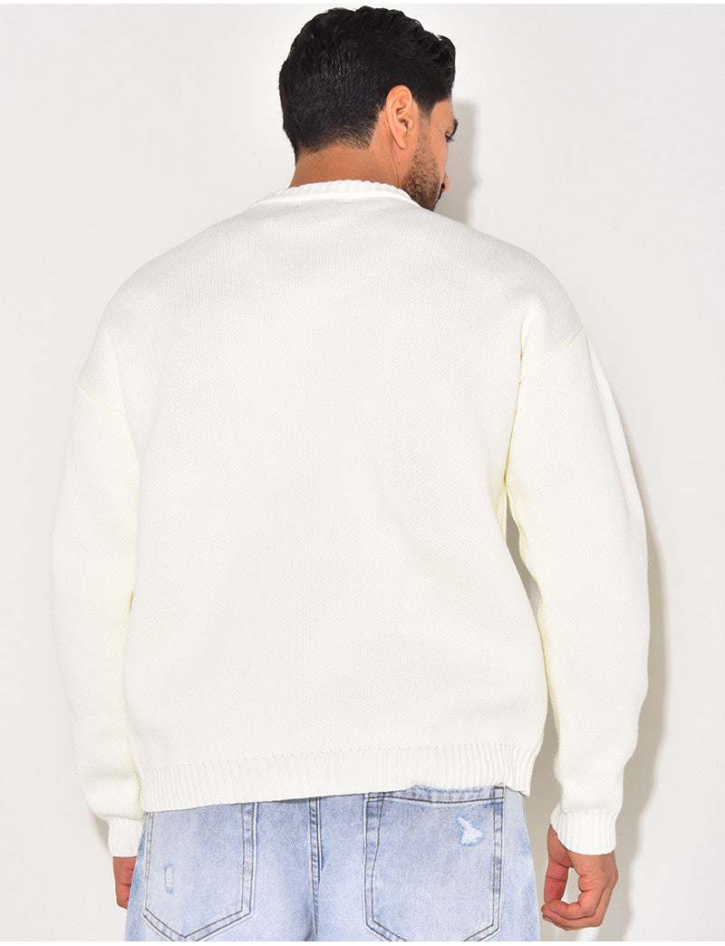 Pull épais avec la lettre H