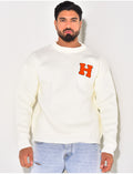 Pull épais avec la lettre H