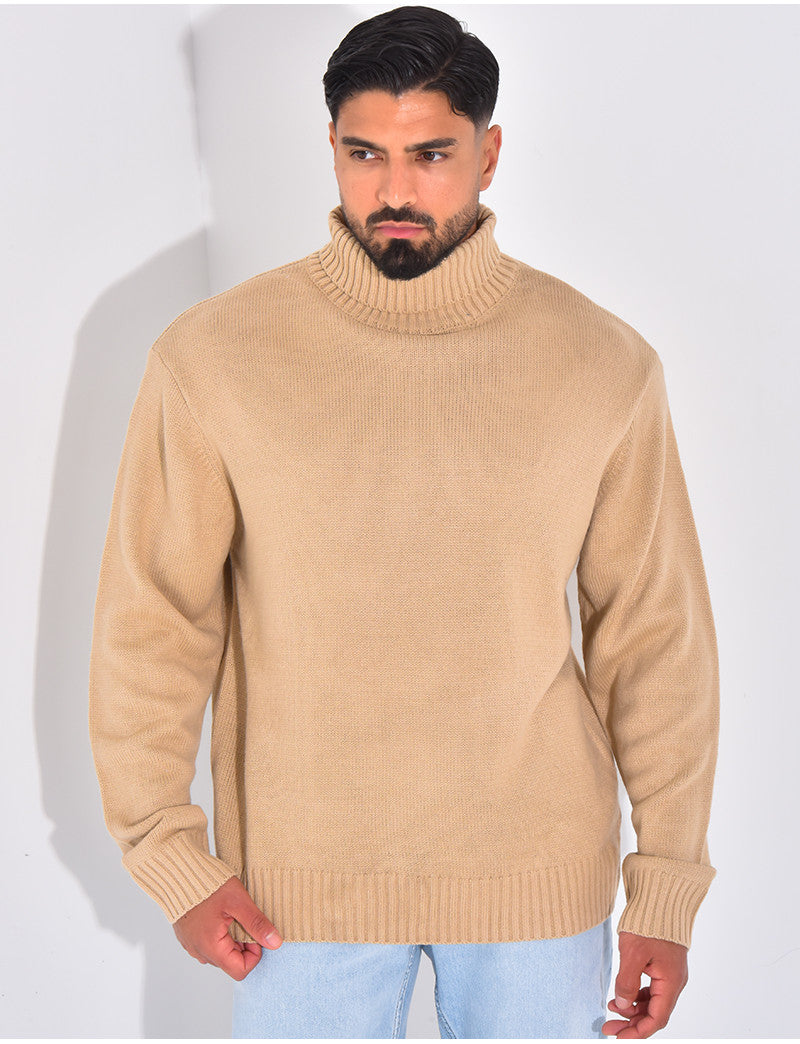 Pull épais col roulé