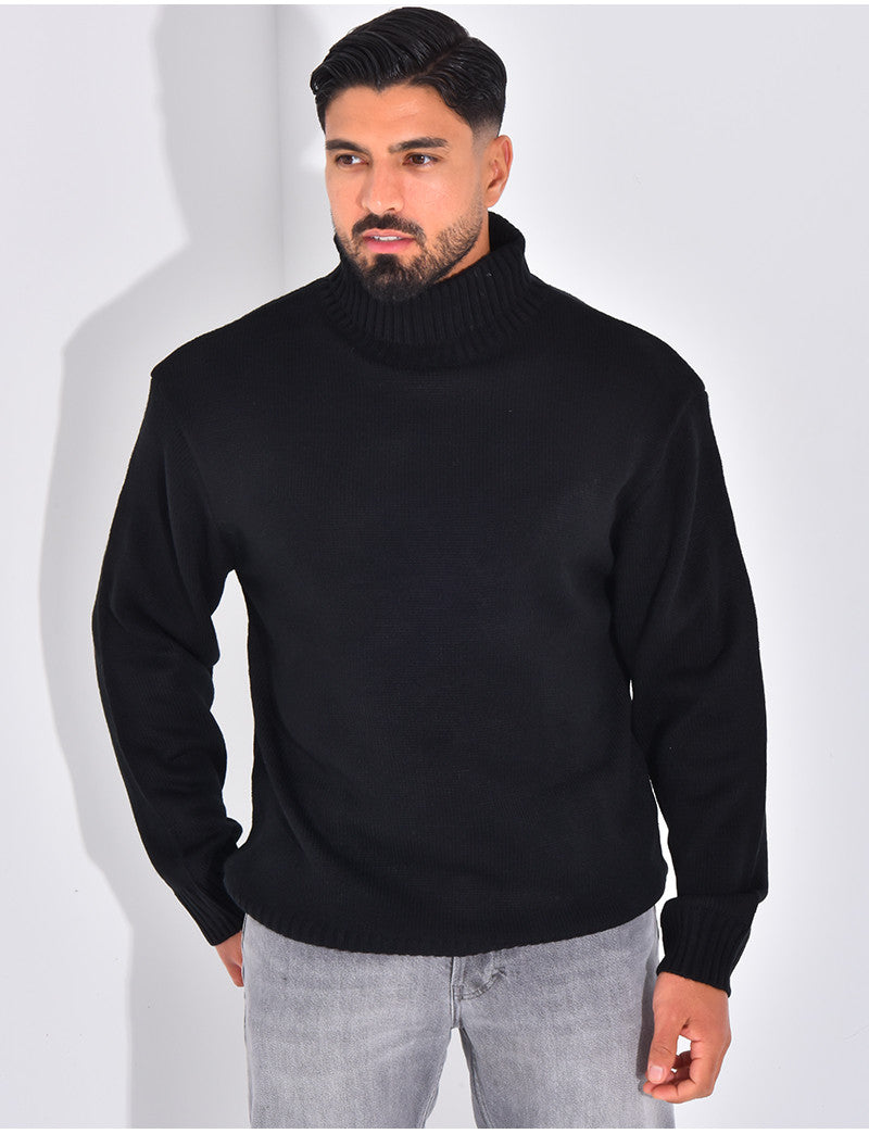 Pull épais col roulé