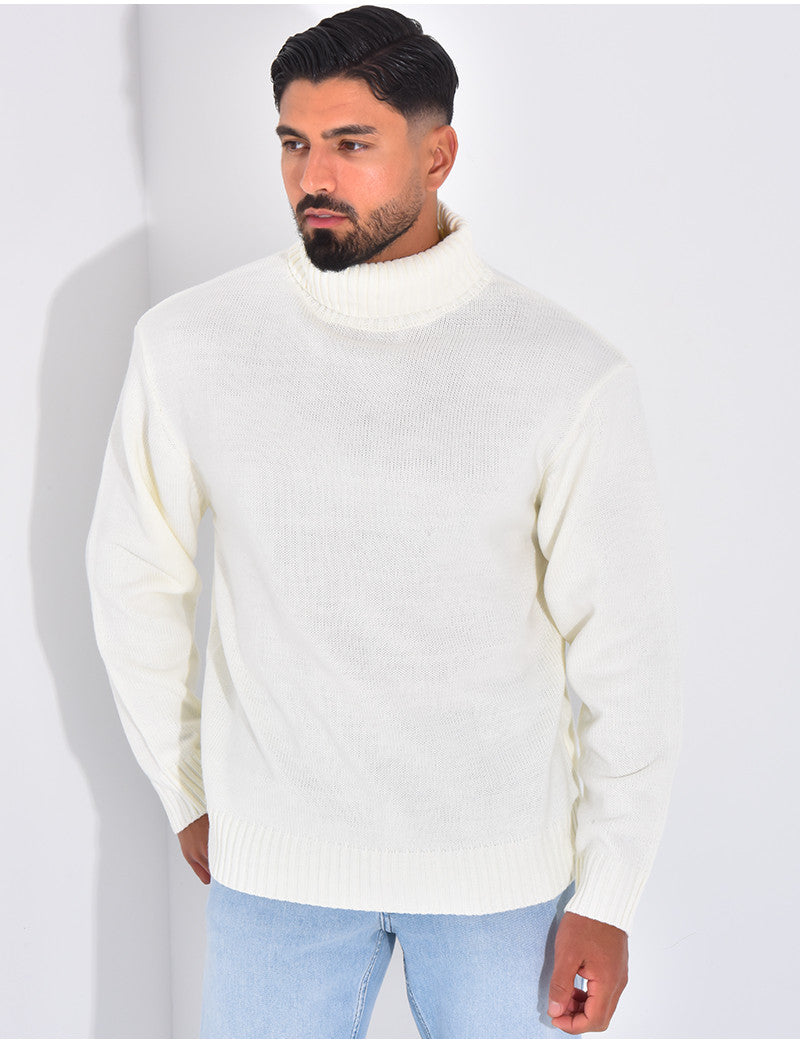 Pull épais col roulé